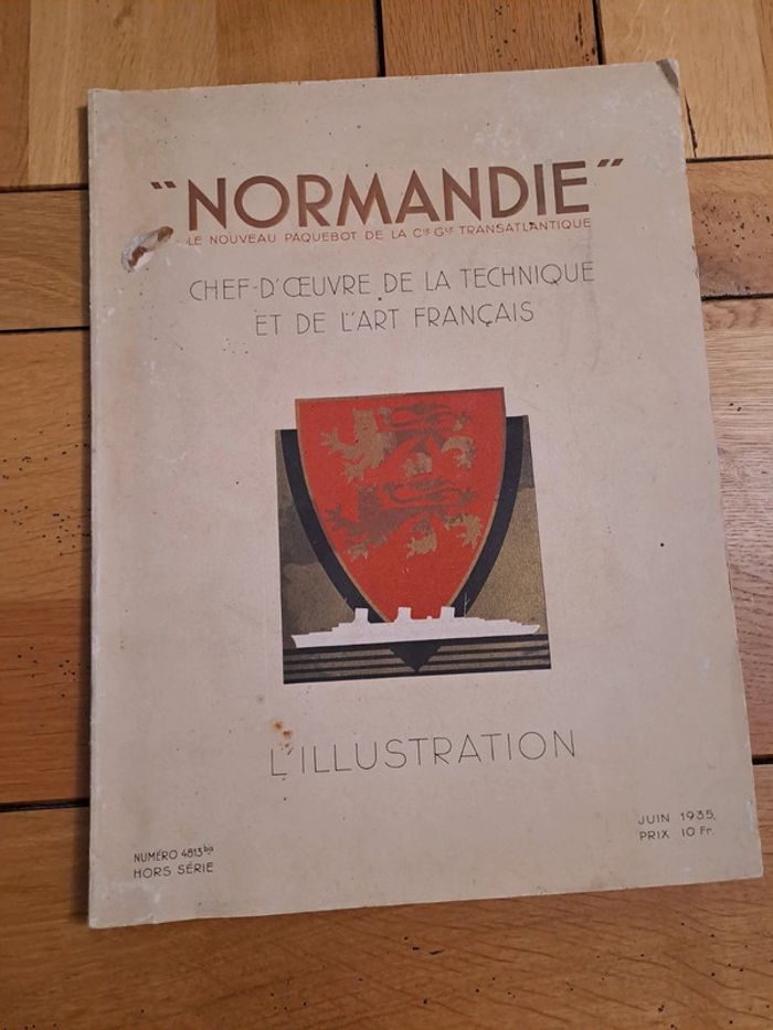 Paquebot Normandie  l'illustration