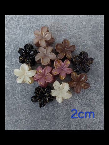 Lot pinces a cheveux fleur 