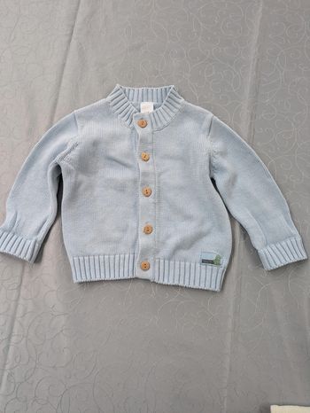 Gilet bleu taille 74 cm