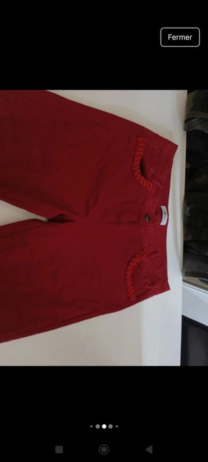 Pantalon jeans femme Weill taille 42 coupe droite rétro vintage - photo numéro 4