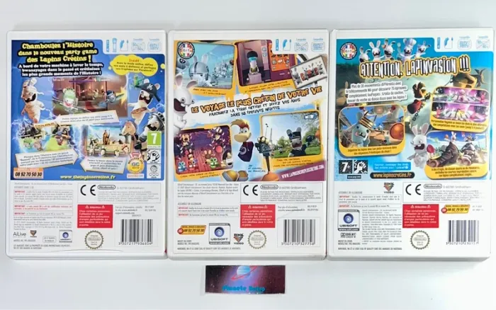 3 Jeux The Lapins Cretins Retour vers le passé/Rayman - Nintendo Wii  VF PAL - photo numéro 2