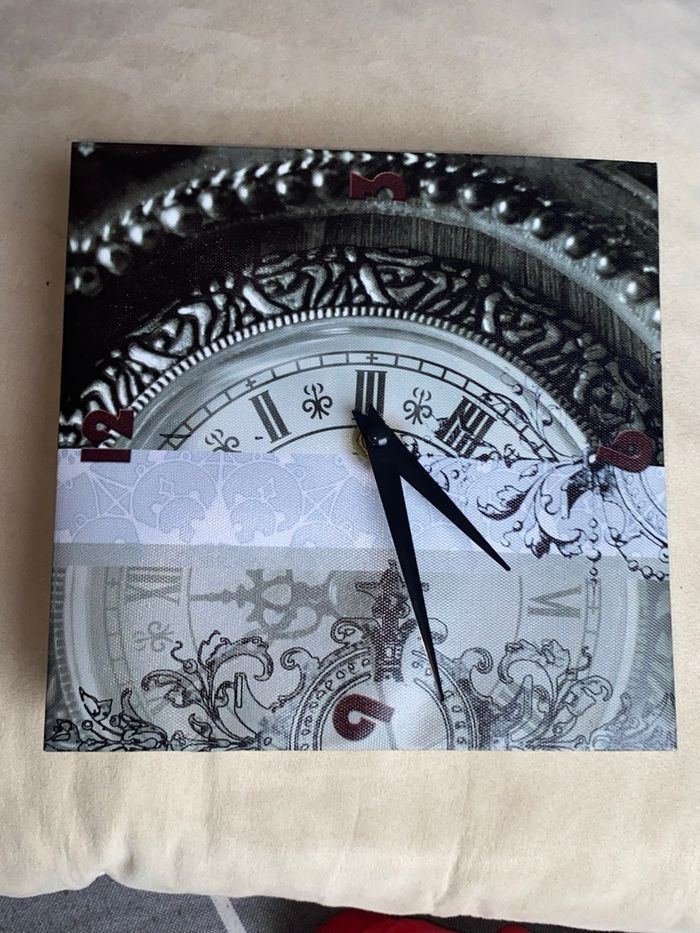 Horloge murale neuf tableau vintage — design baroque - photo numéro 3