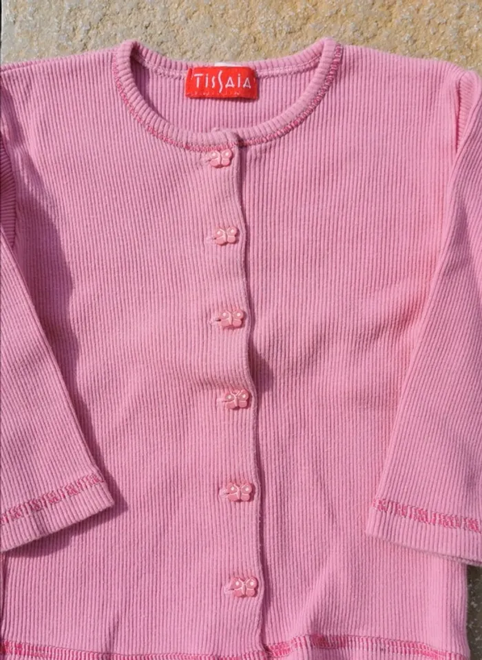 Gilet été fin tissaia 18 mois papillon - photo numéro 2
