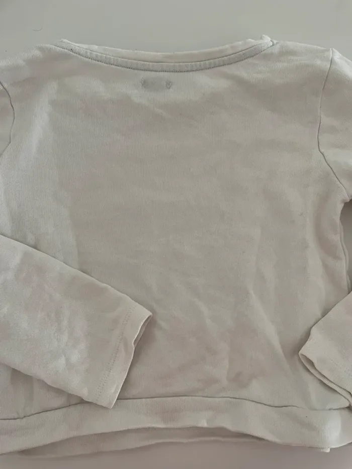 Sweat-shirt lapin sequins Kiabi 6 ans - photo numéro 2