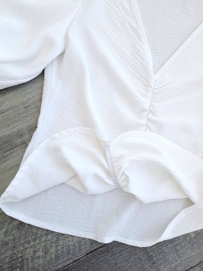 Top drapé à manches bouffantes, neuf - Cache Cache - photo numéro 4