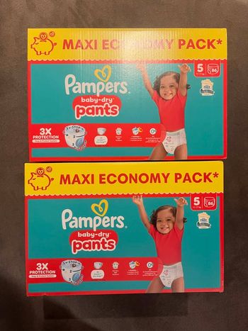 Pampers taille 5 pants maxi pack (2 cartons)