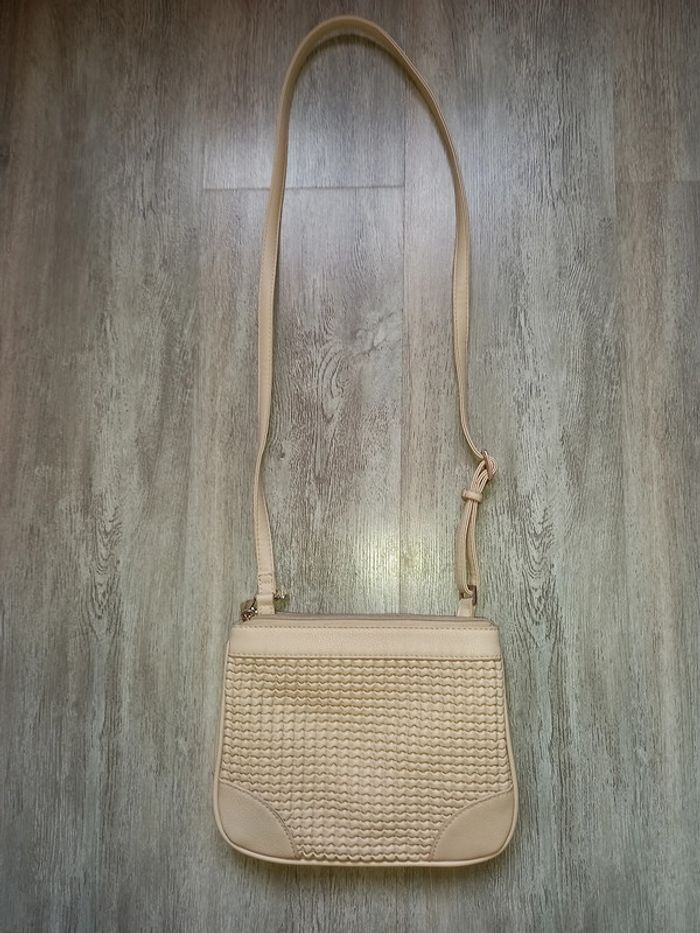 sac bandoulière en cuir beige mac douglas - photo numéro 2