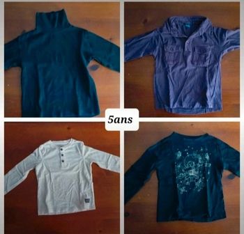 4 hauts longues manches 5 ans