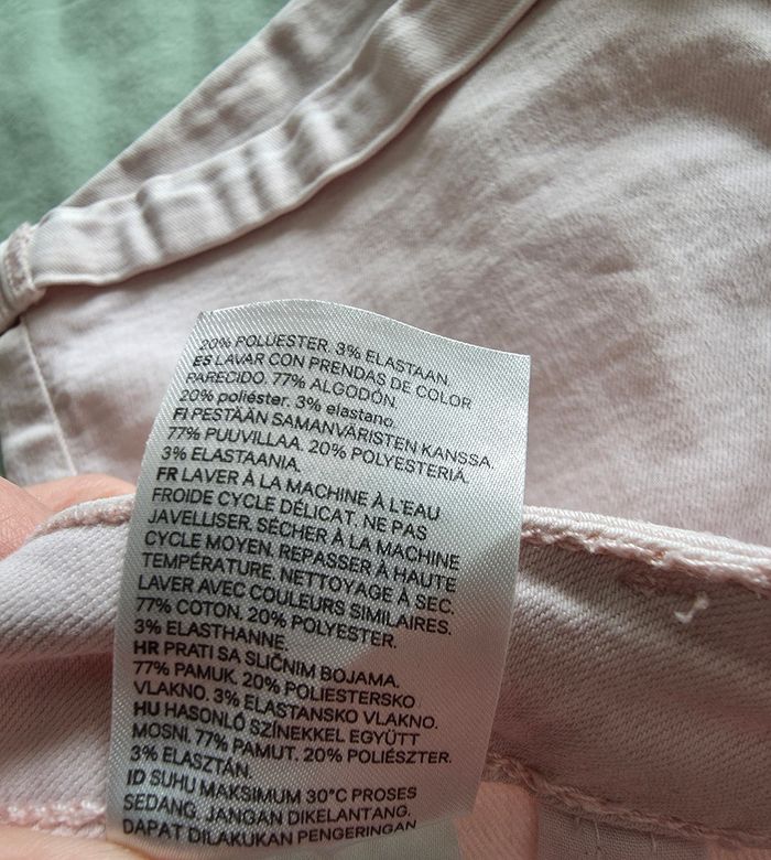 H&M Divided Short Denim Rose Très bon état 36 - photo numéro 7