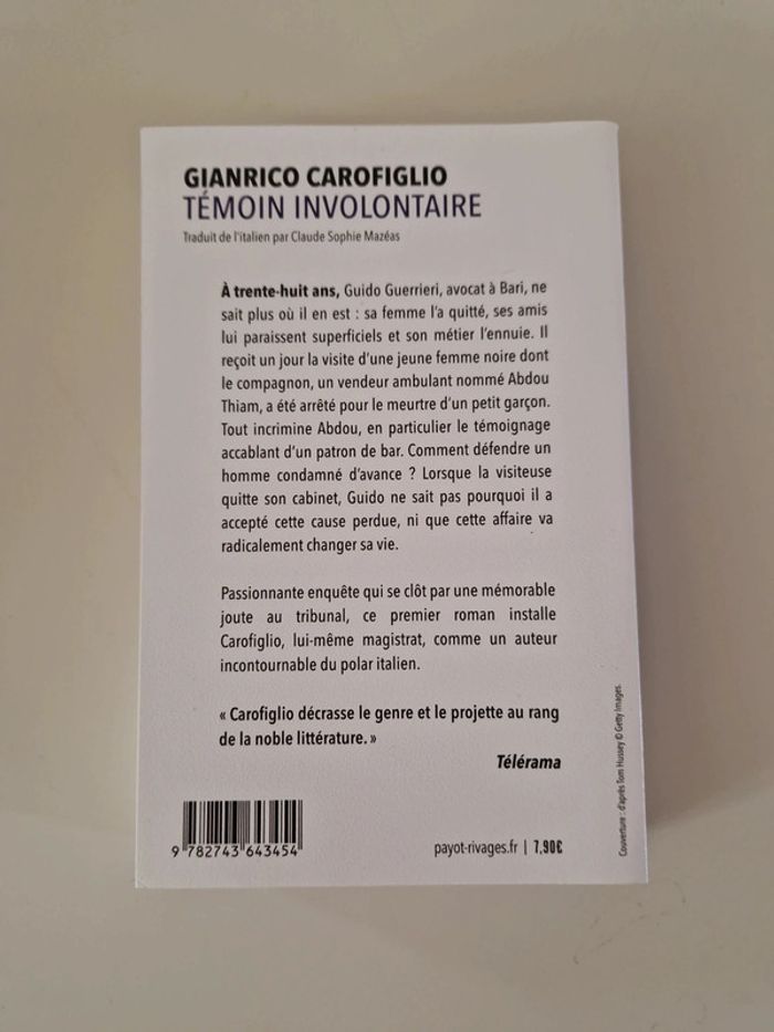 Livre Témoin involontaire - photo numéro 2