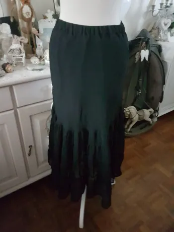 Jupe longue noire Bleu Bonheur Taille 40 Neuve