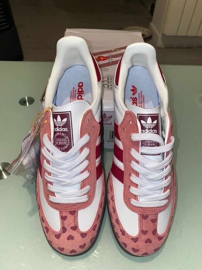 Adidas Samba X Comme Des Garçons Rose Taille 39 - photo numéro 3