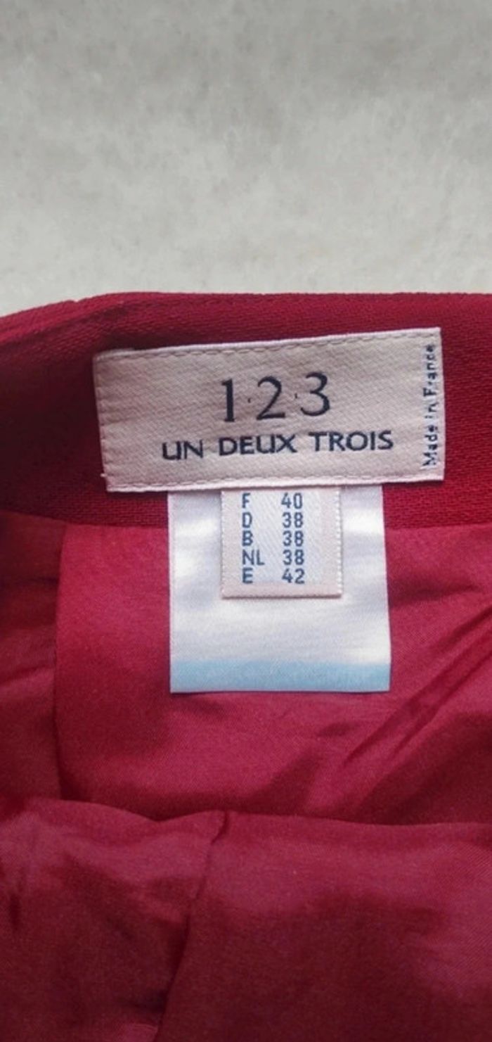 Mini jupe rouge 123 Un Deux Trois 40 - photo numéro 4