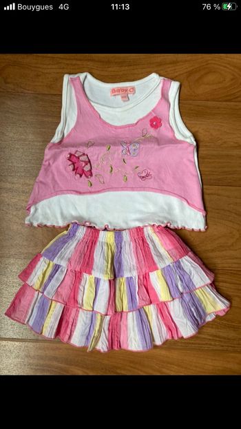 Ensemble t-shirt jupe 6 mois