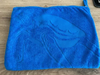 Grande trousse/pochette bleu tortue