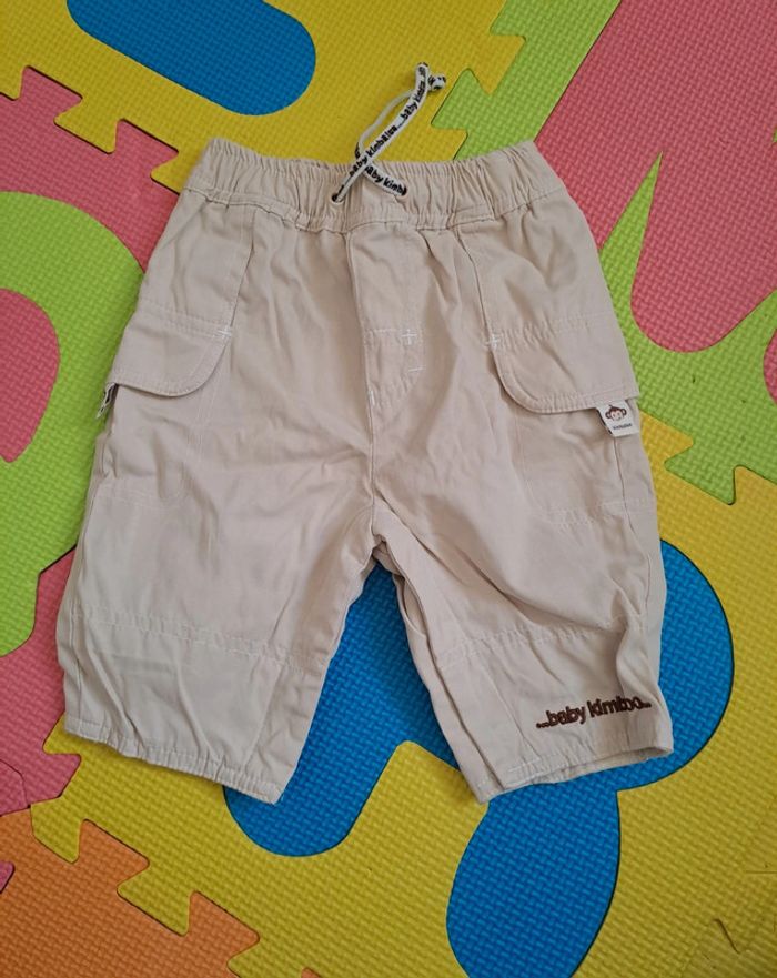 Ensemble t-shirt pantalon beige, kimbaloo, taille 3 mois (62 cm ) - photo numéro 6