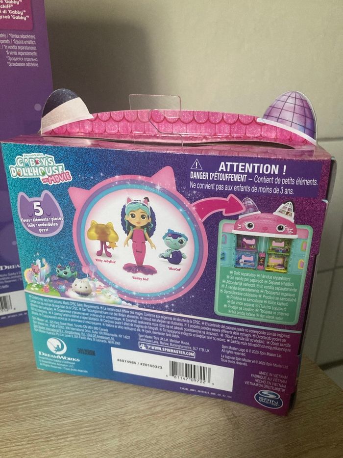 Lot Gabby’s Dollhouse coffret de voyage Paradis des sirènes avec accessoires et personnages  et amis mer-veilleux neuf sous blister - photo numéro 5