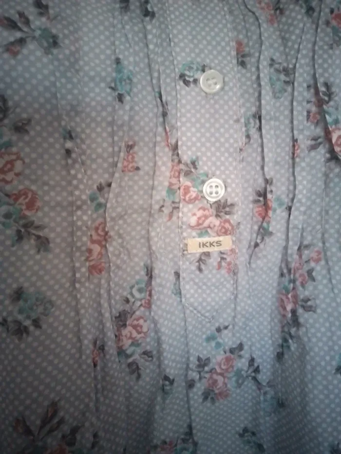 Tunique Chemise coton et fleur IKKS XS - photo numéro 2