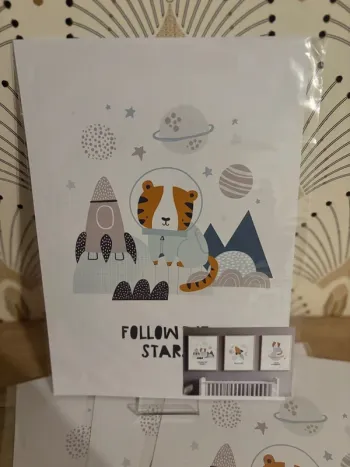 Affiches “Little Astronaute” pour chambre enfant
