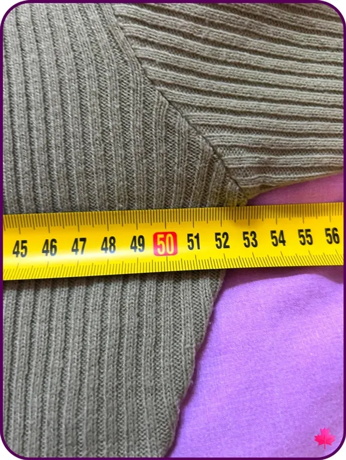 Pull en maille côtelée vert kaki Zamba T3 (équivalent L) - photo numéro 5