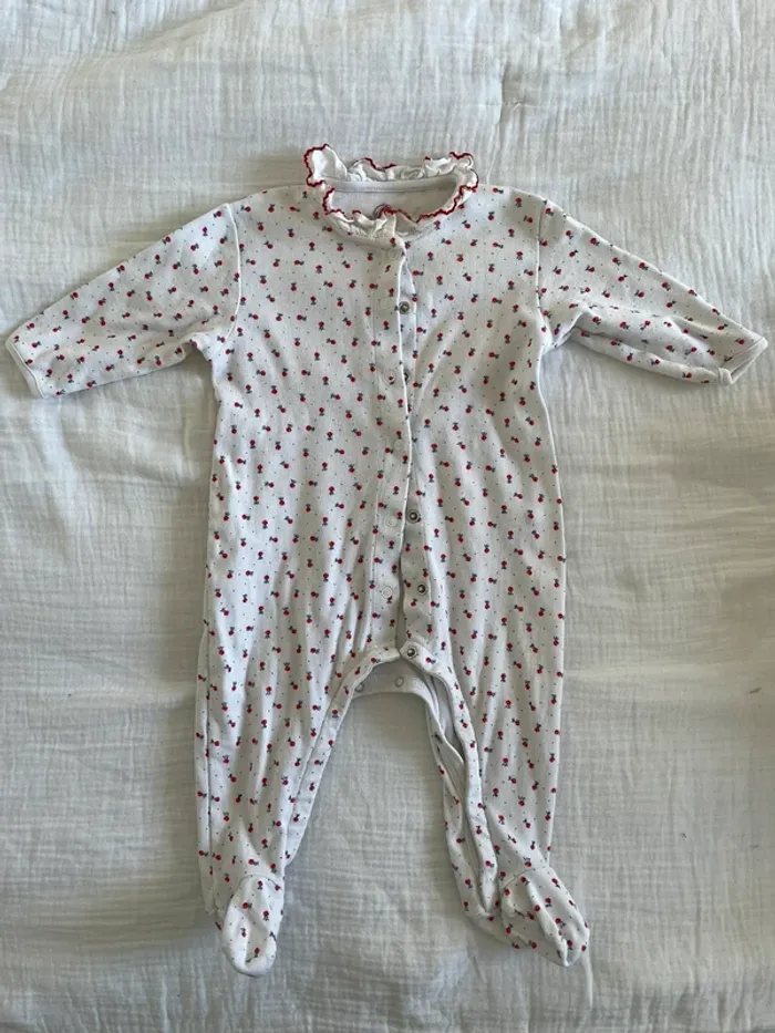 2 pyjamas coton 6 mois petit bateau fille - photo numéro 4