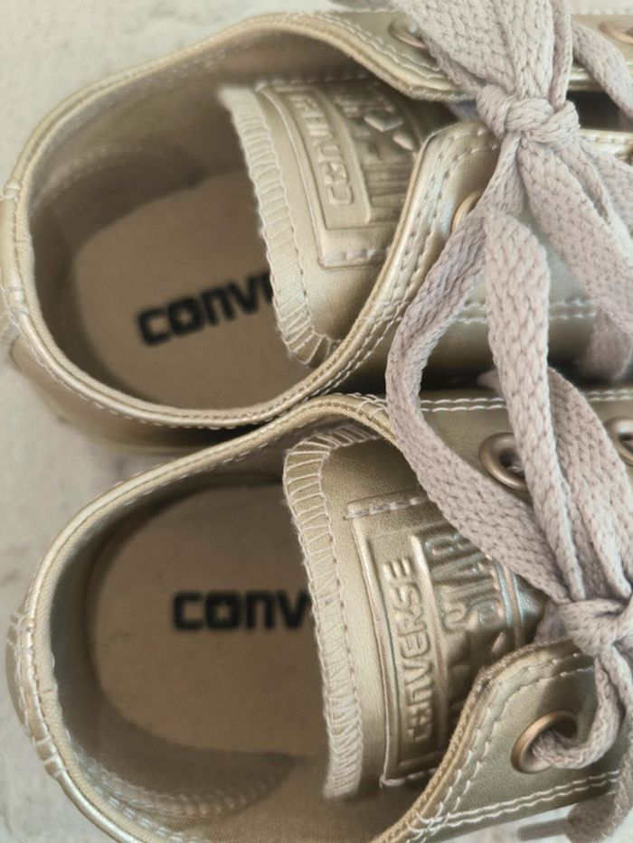 Jolies converse doré femme fille - photo numéro 11