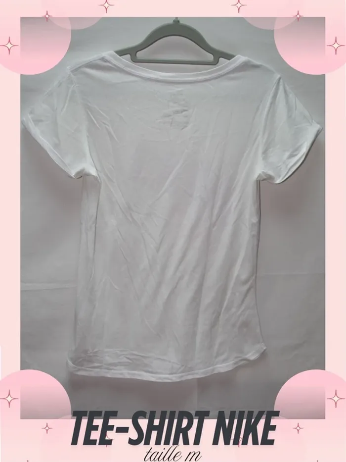 Tee-Shirt blanc léger Nike - Taille M - photo numéro 3