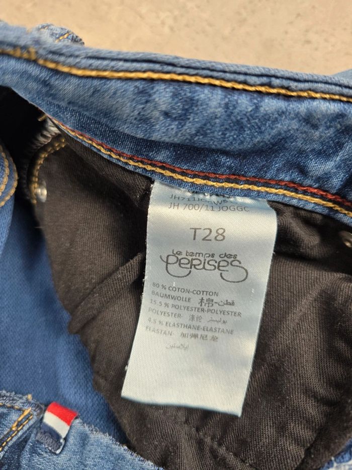 Jean blue jogg homme Le Temps des Cerises slim stretch taille 28 bleu effet délavé style casual - photo numéro 9