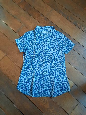 Chemisier H&M LOGG fleuri bleu ( taille 38)