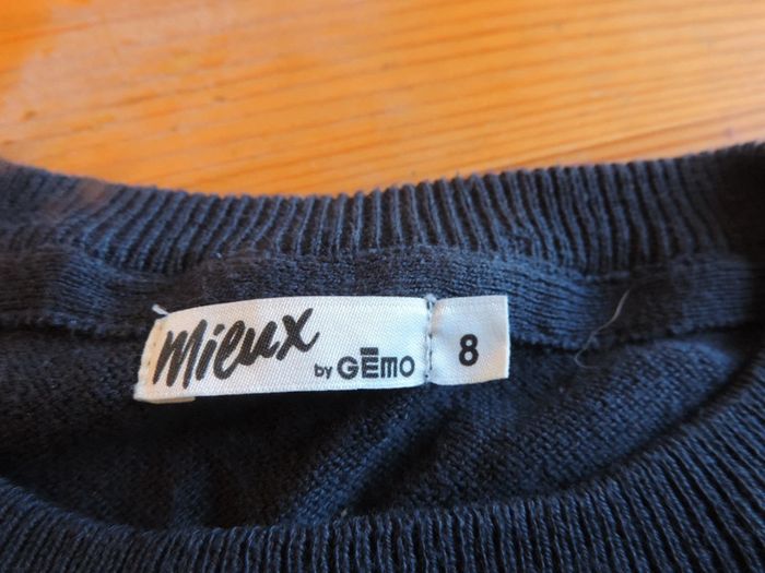 Pull fin bleu marine taille 8ans - photo numéro 2