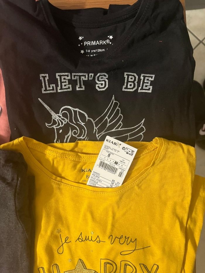 🩷 lot Tee-shirts ml 8 ans fille 🩷 - photo numéro 4