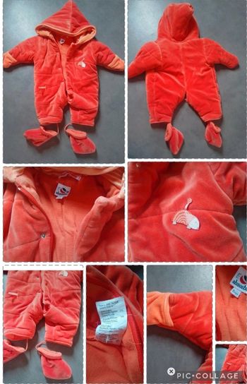 Combinaison bien chaude moufles intégré
+pieds