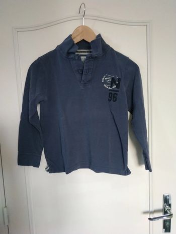Polo bleu Okaïdi 10 ans