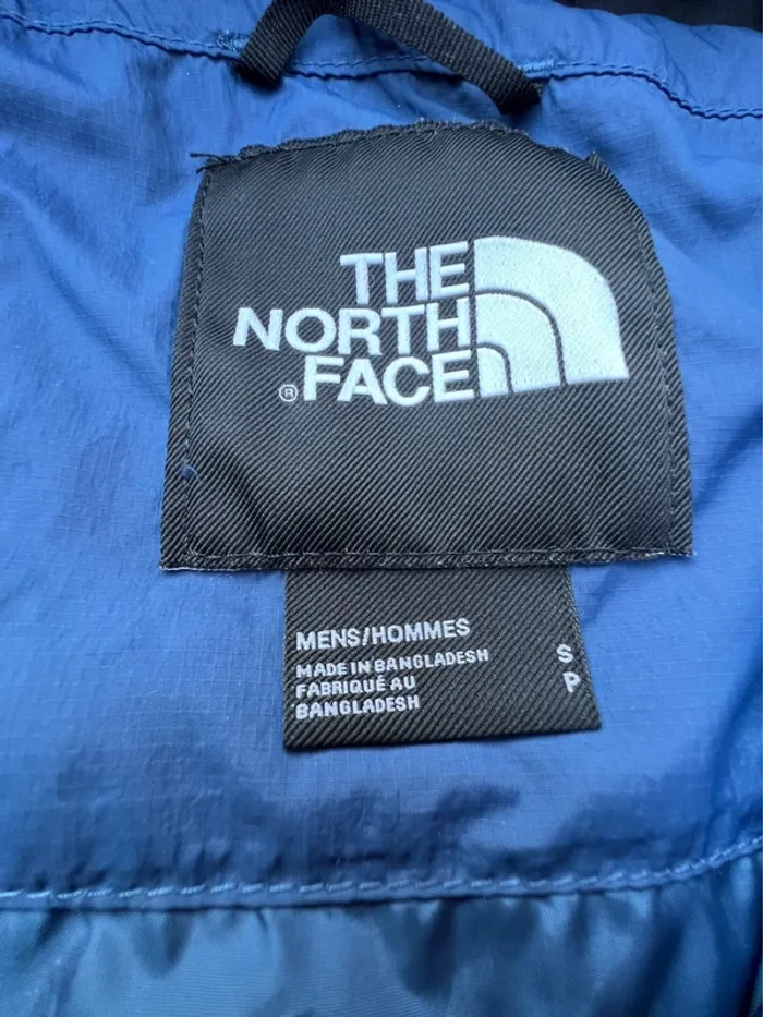 Doudoune the north face bleu/noir taille S - photo numéro 7