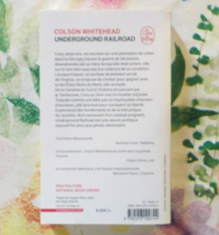 UNDERGROUND RAILROAD de Colson WHITEHEAD Ed. Livre de Poche - photo numéro 3