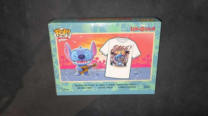 Pack Funko Pop + T-Shirt / Lilo & Stitch 1044 / Disney / Flocked - photo numéro 2