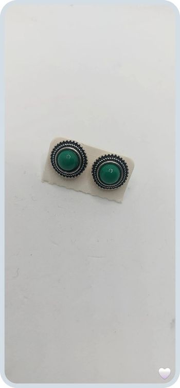belle paire de boucles d oreilles en acier argenté