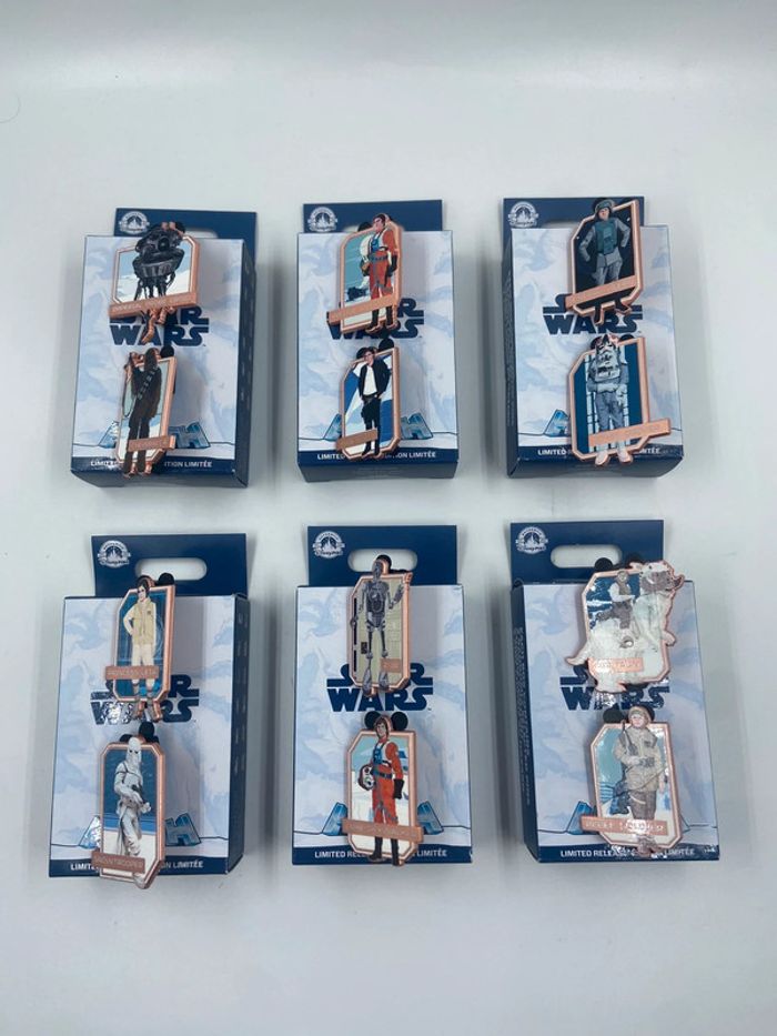 Collection Complète 12 Pin's Star Wars Hoth 2023 Disney Parks édition limitée NEUF