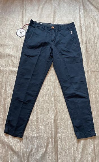 Pantalon chino bleu marine taille 36 Maison Oscar
