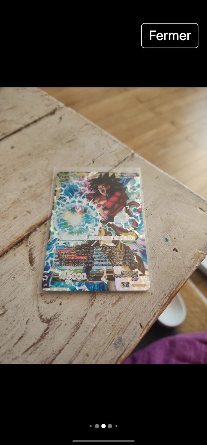 Carte dragon ball card game fr - photo numéro 4