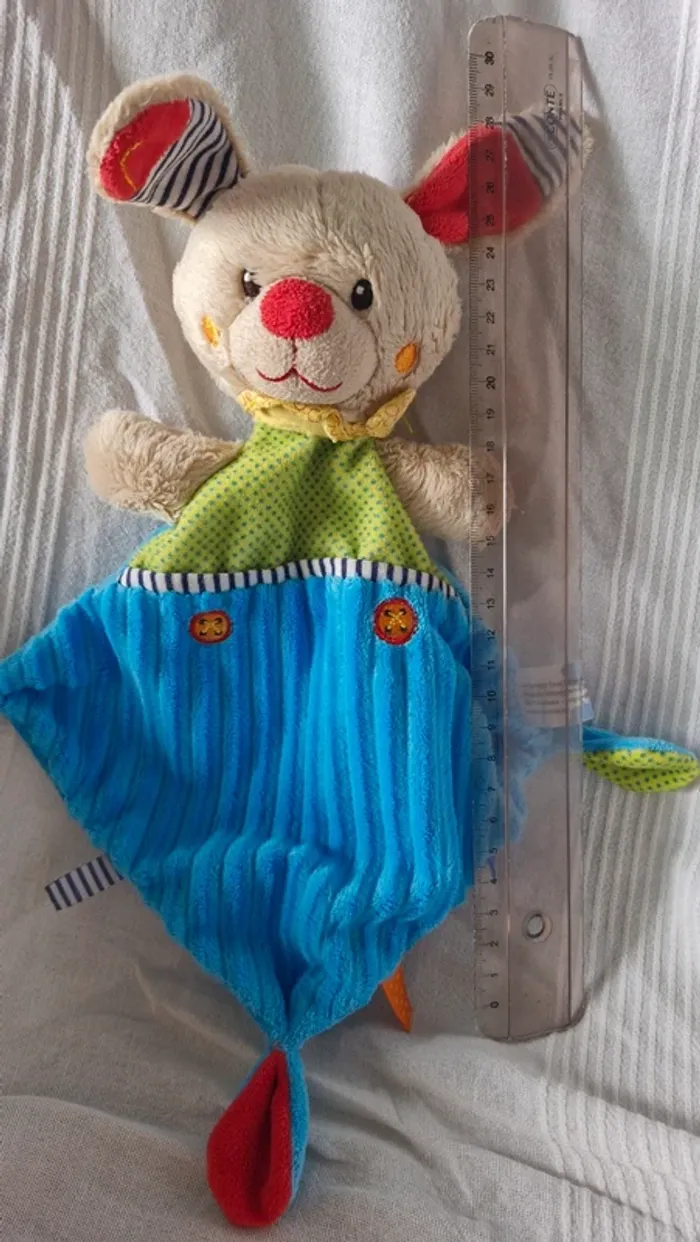 Doudou plat lapin simba - photo numéro 2