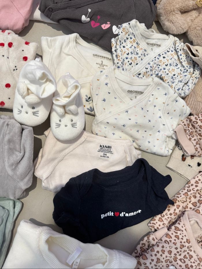Lot vêtements bébé fille - Taille 3 mois - photo numéro 3