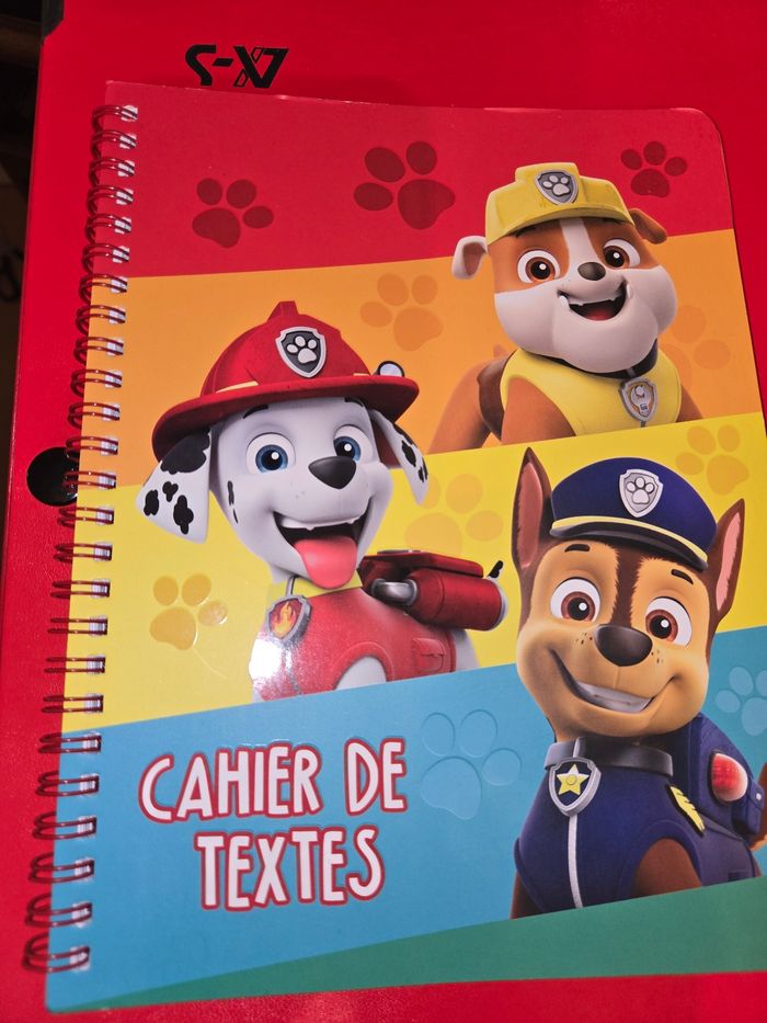 Cahier de texte Paw patrol