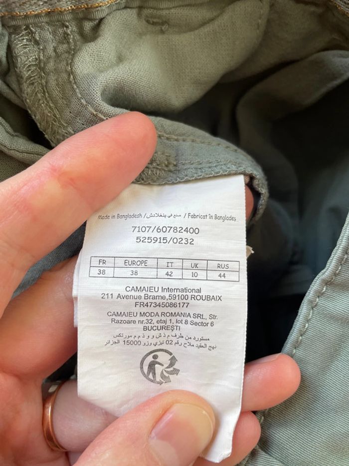 Pantalon droit camaïeu 38 - photo numéro 3