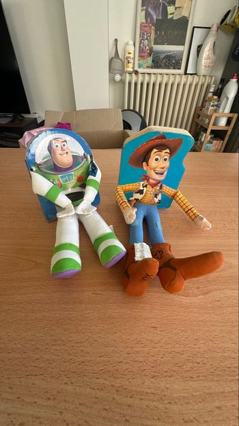 🤠 Toy Story – Buzz & Woody peluches-livres