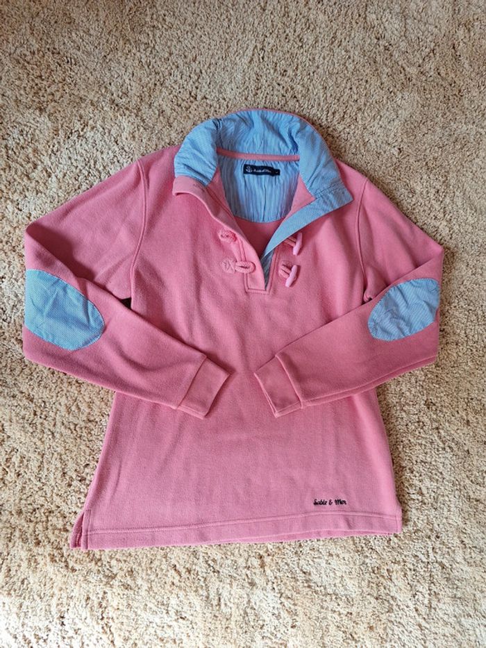 Sweat-shirt sable et mer