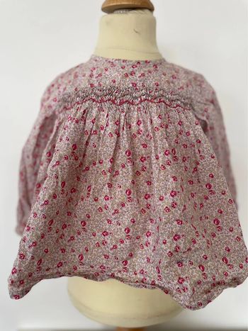 Blouse fleur bonpoint