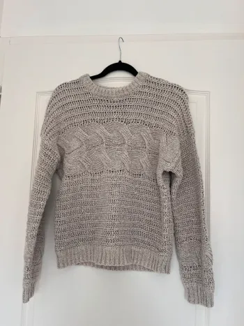 Pull en maille beige