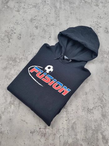 Pull capuche universitaire noir, L Hommes