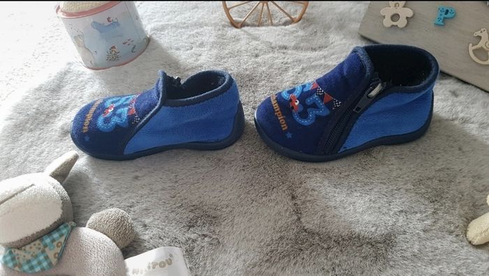 Chaussons montants bleu marine Toti pointure 21 - photo numéro 4